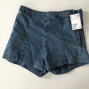 H&M Stretch Denim Shorts NWT